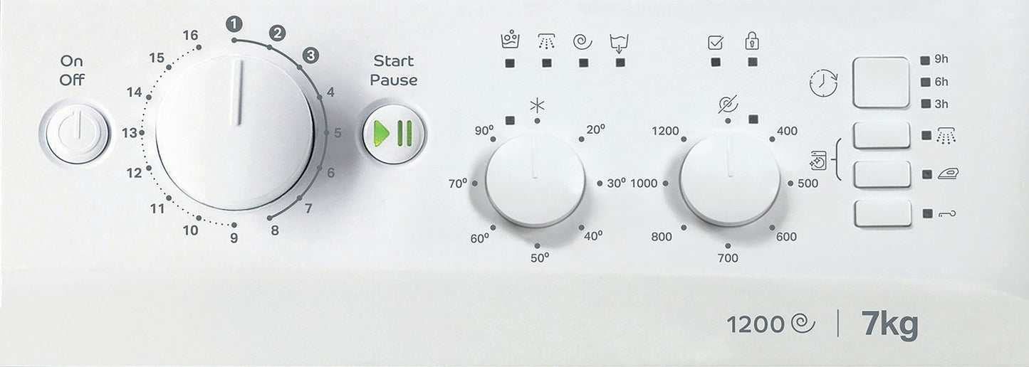 Indesit MTWC71252WUK 7KG 1200 Spin Washing Machine - White