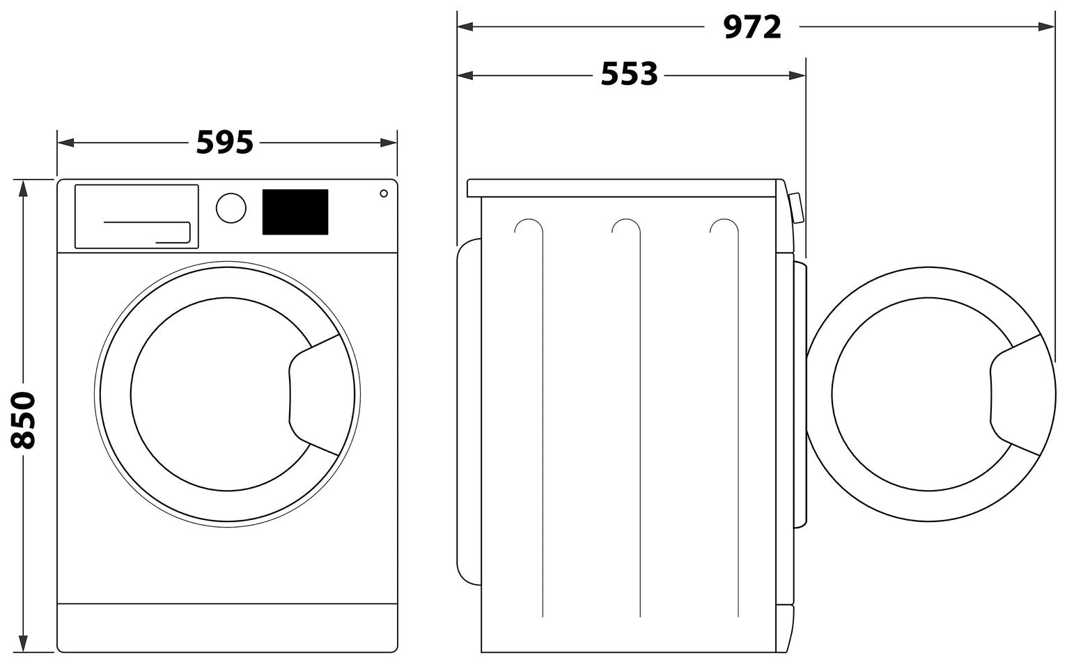 Indesit MTWC71252WUK 7KG 1200 Spin Washing Machine - White