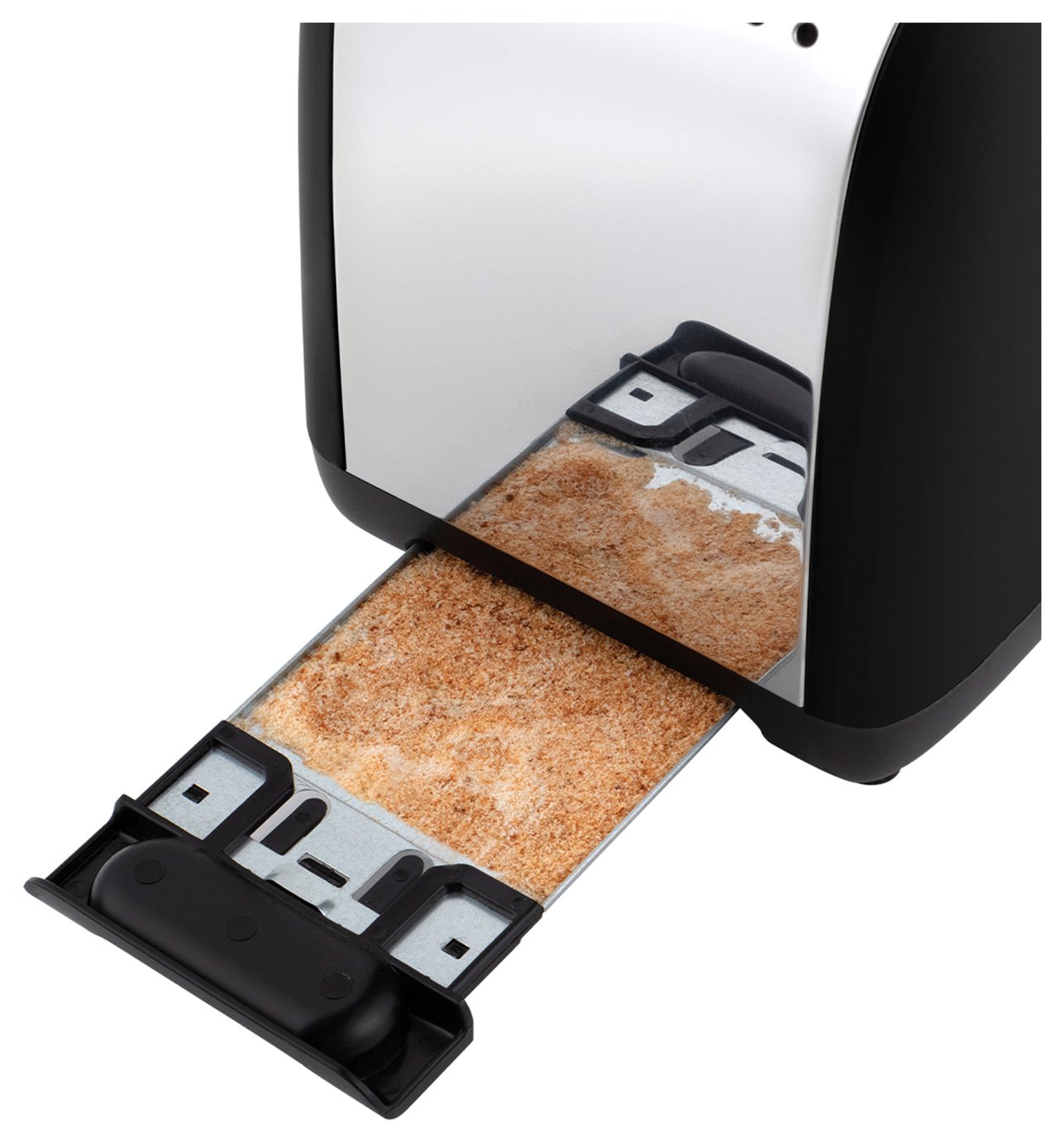 Russell Hobbs Stainless Steel 2 Slice Black Toaster 26550