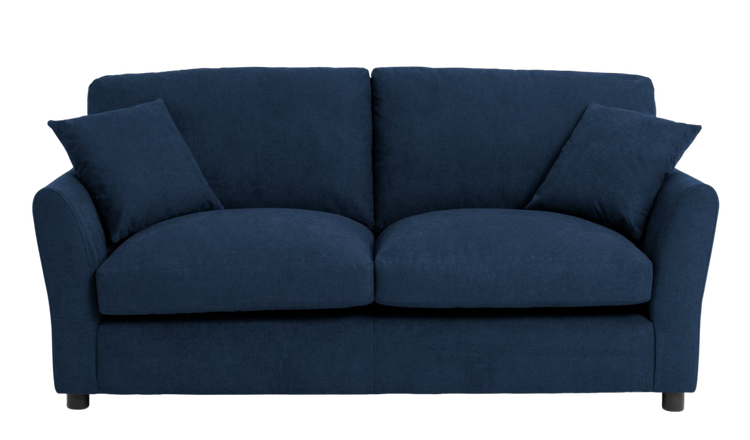 Argos Home Aleeza Fabric 3 Seater Sofa - Navy