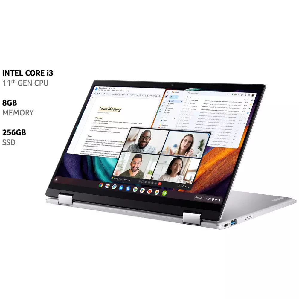 Acer CP514-2H 14in i3 8GB 256GB Chromebook - Silver