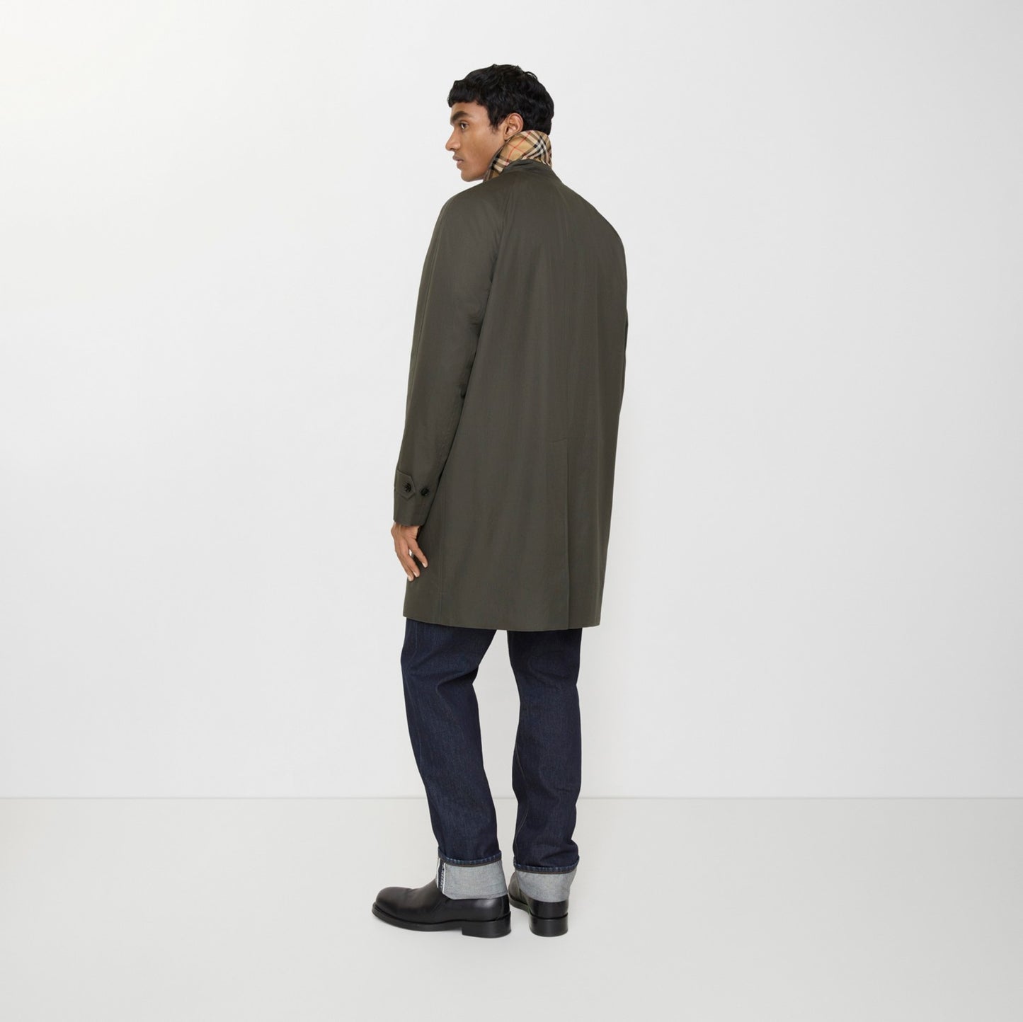 Mid-length Tropical Gabardine Camden Car Coat