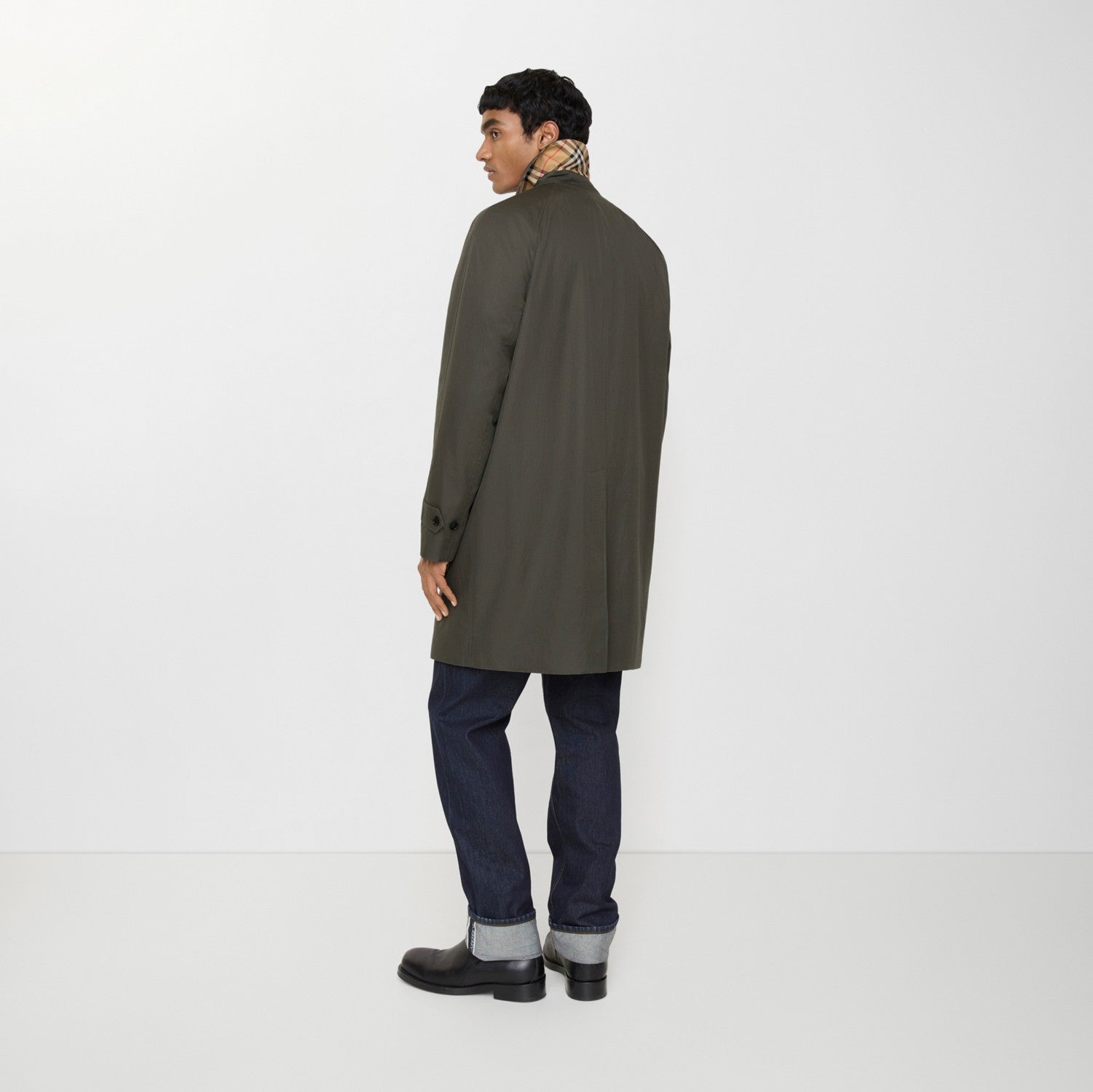 Mid-length Tropical Gabardine Camden Car Coat