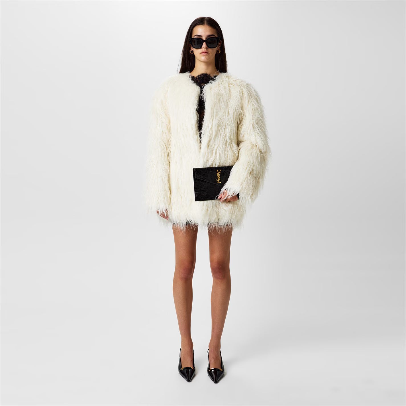 Uptown Crocodile Clutch Bag