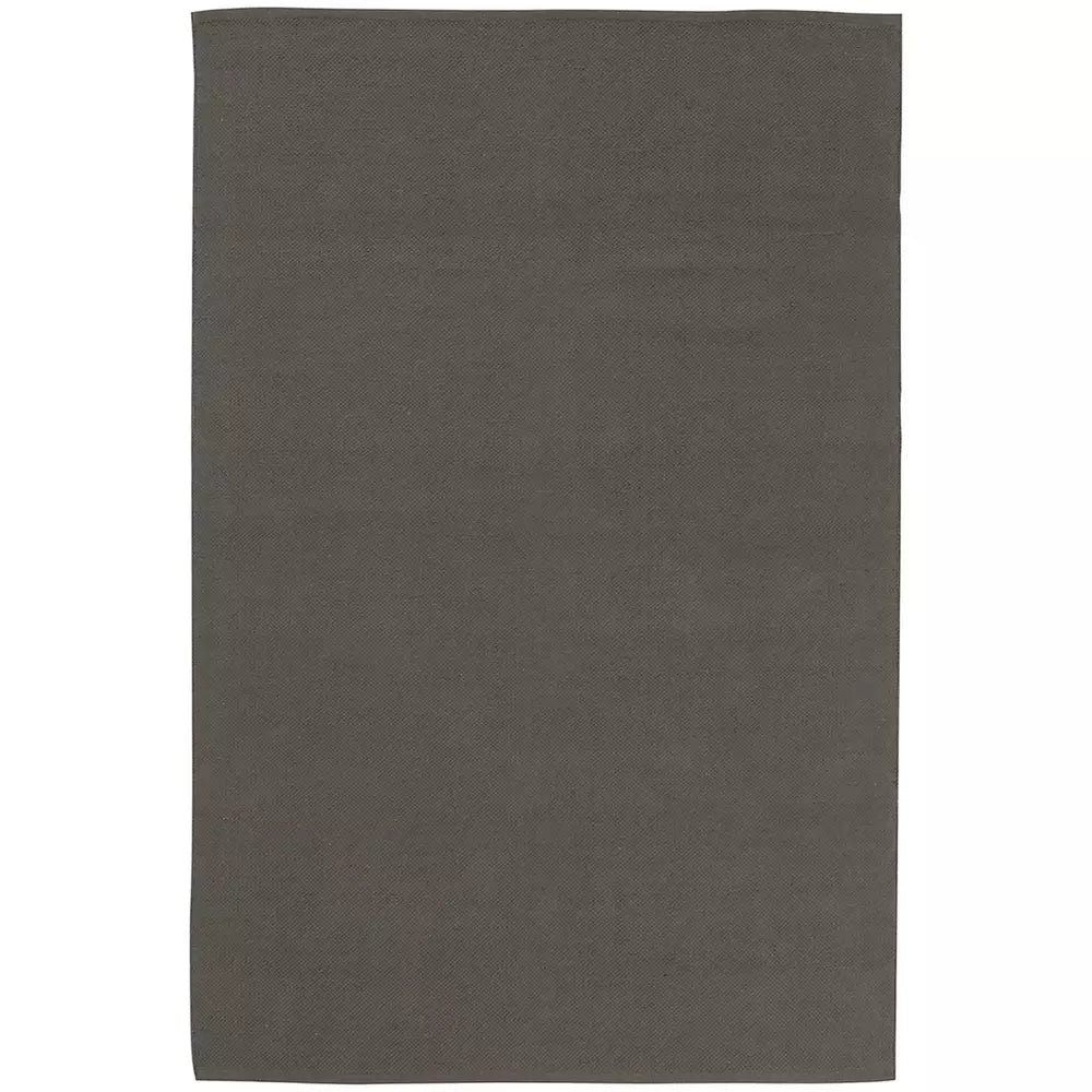 Argos Home Plain Grey Cotton Flatweave Rug - 60x90cm