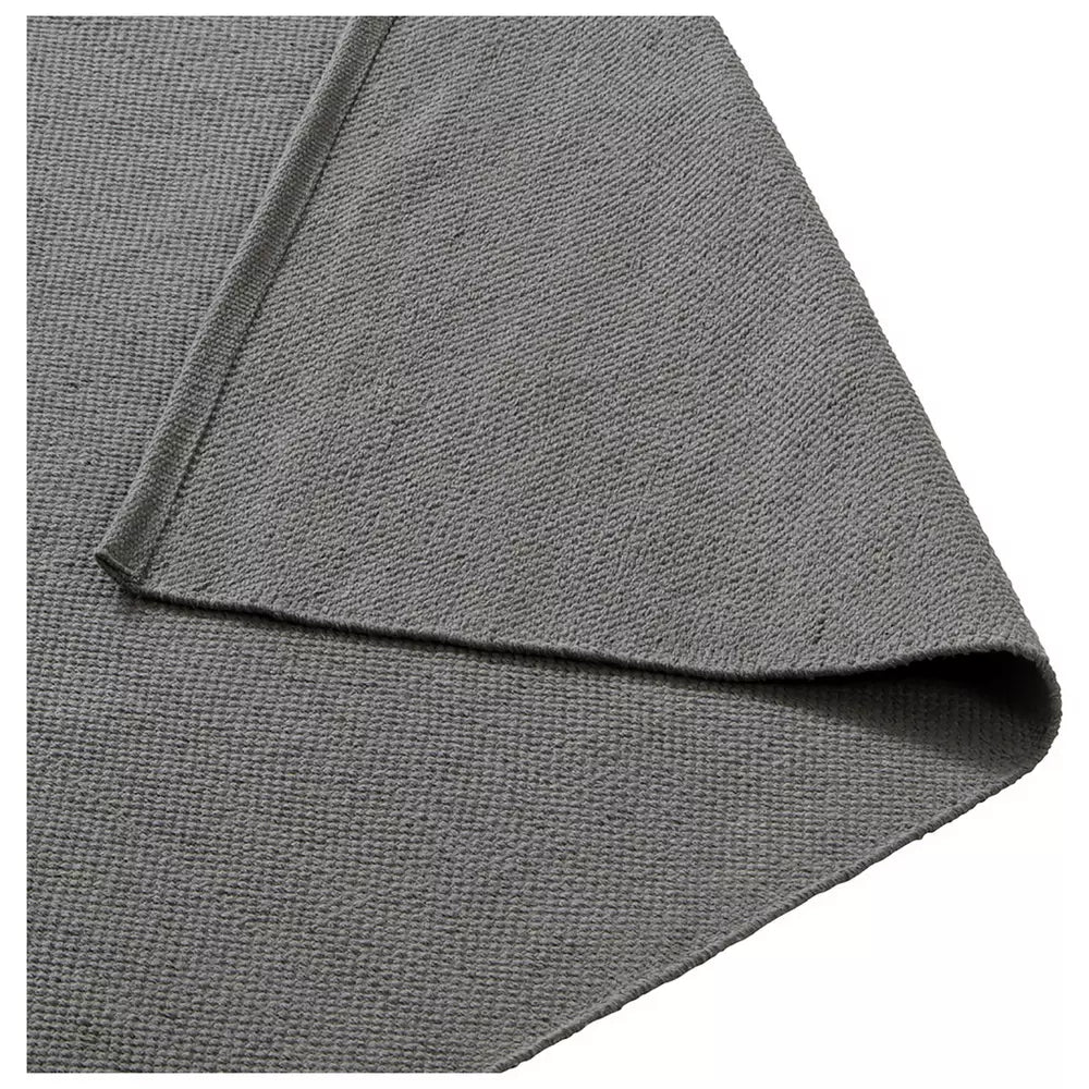 Argos Home Plain Grey Cotton Flatweave Rug - 60x90cm