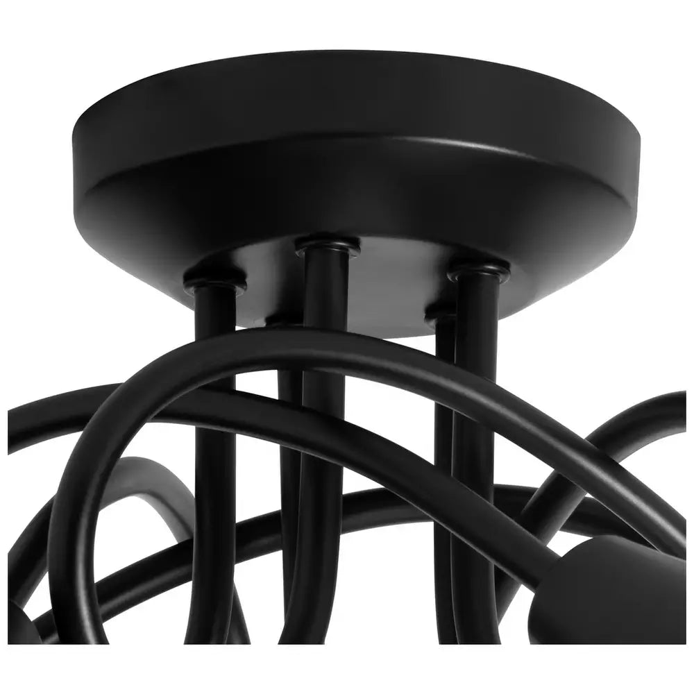 Argos Home Curico Metal 5 Light Flush Ceiling Light- Black