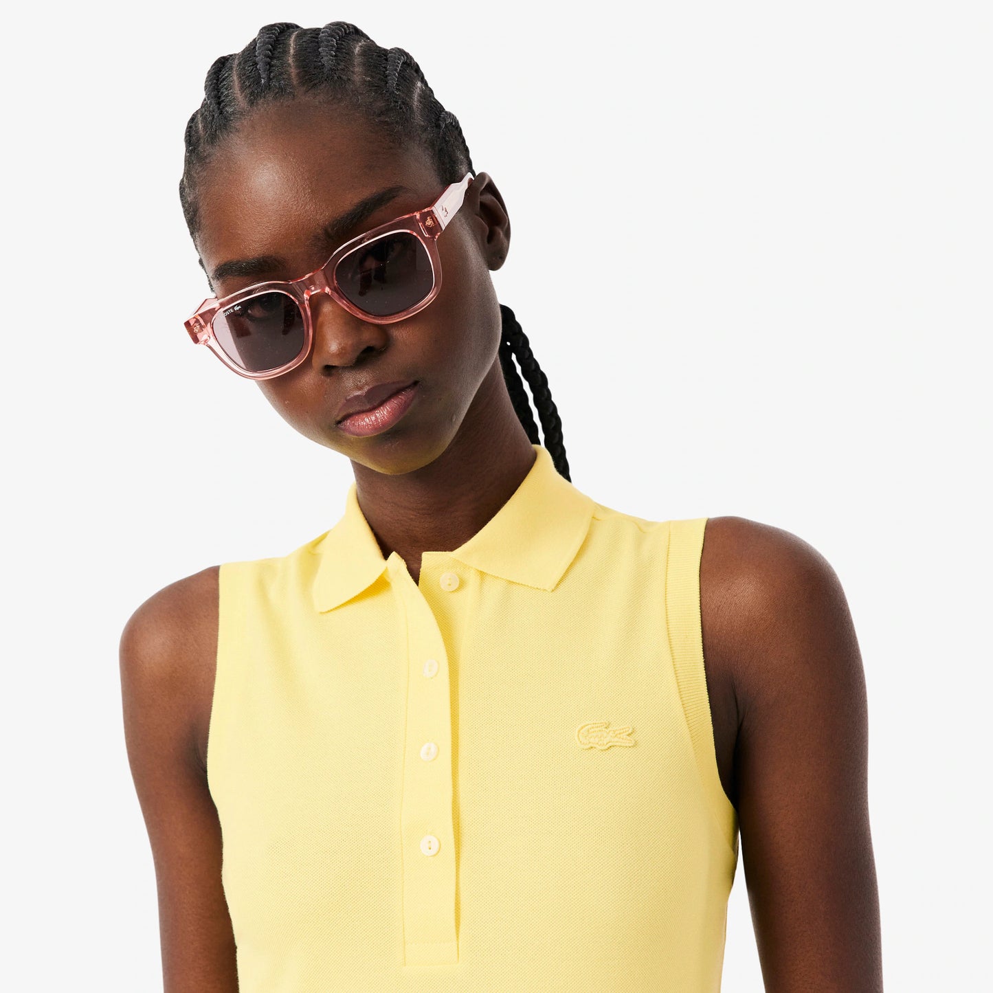 Slim Fit L.12.D Sleeveless Stretch Polo Shirt