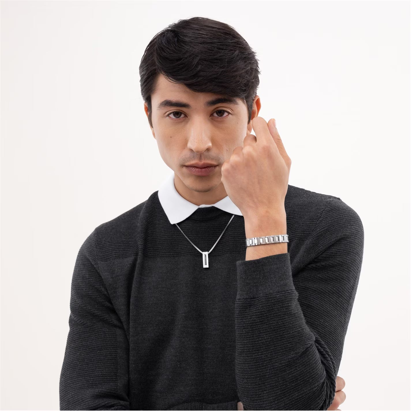 Gents BOSS Stainless Steel Candor Necklace