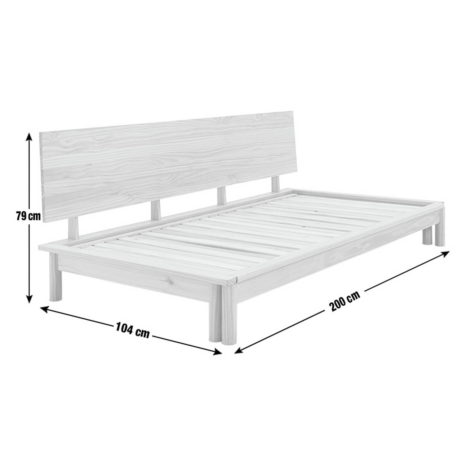 Habitat Akio Guest Bed Frame - Natural