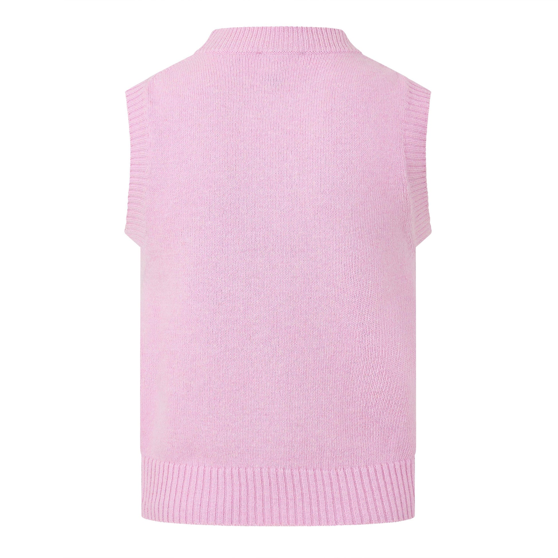 Ganni Women's Graphic Wool Knitted Sweater Vest
