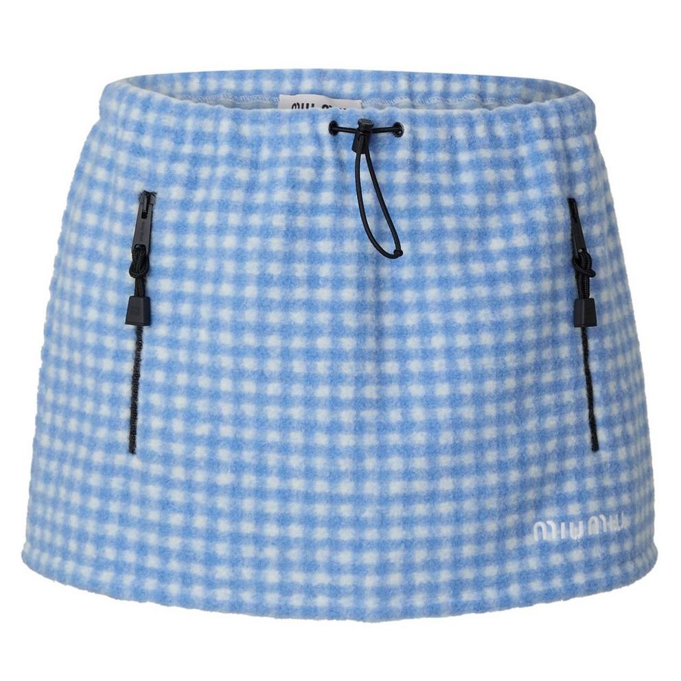 Miu Miu Miu Gingham Min Skir Ld64