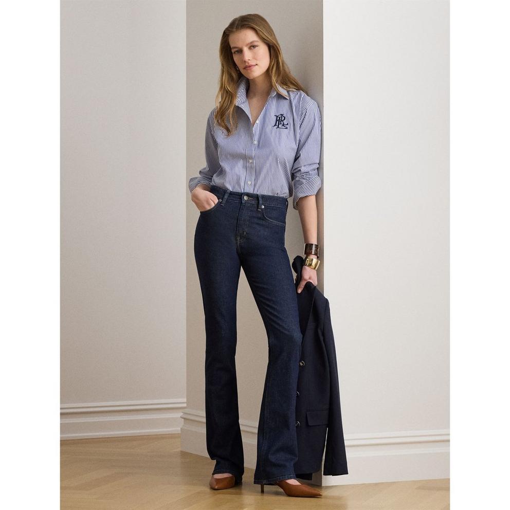 Lauren by Ralph Lauren Women's Long Sleeve Plain Shirt