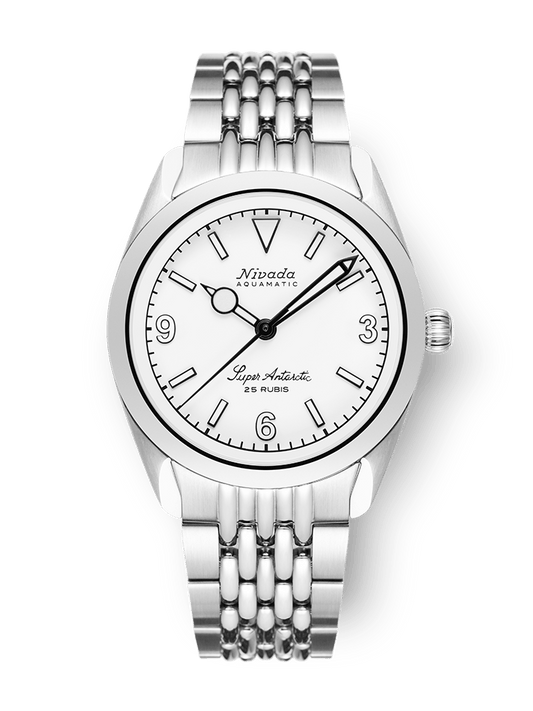 Nivada Grenchen Super Antarctic 3.6.9 White - White Luminova