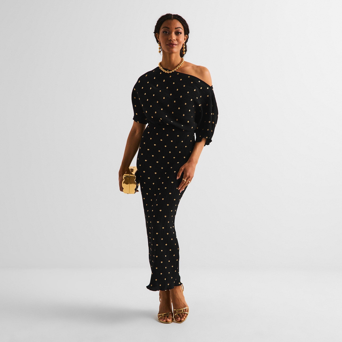 Never Fully Dressed Womens Tilly Plisse Maxi Dress