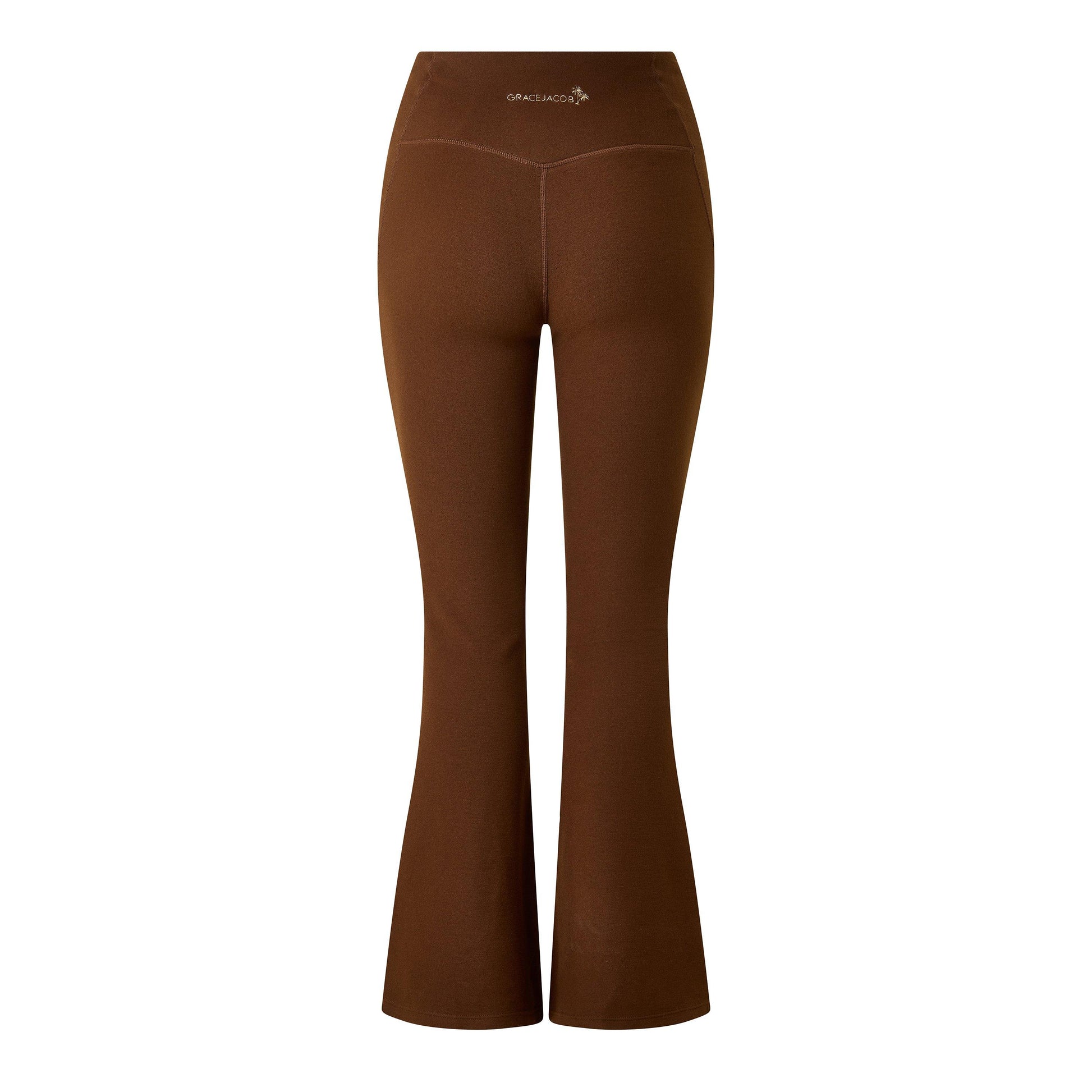 Grace Jacob Women's Espresso Flared Trousers