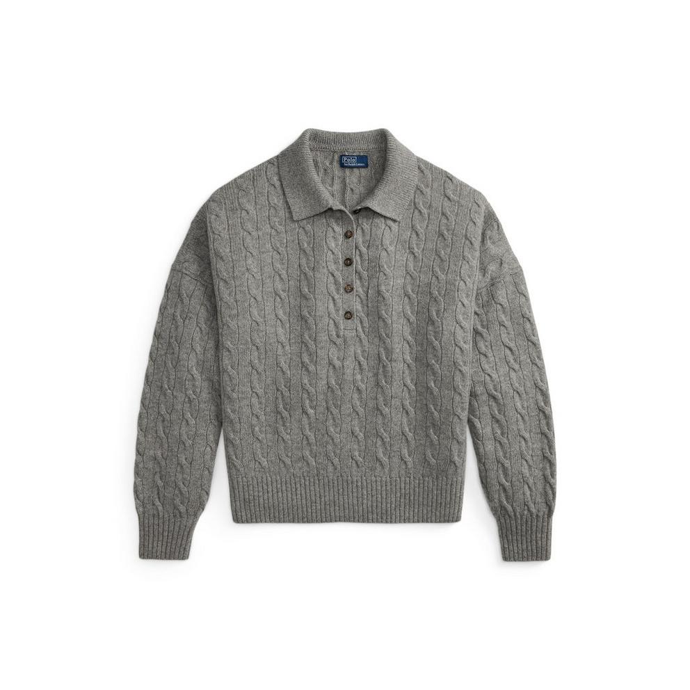 Polo Ralph Lauren Women's Sweater Polo Knitted Long Sleeve Shirt