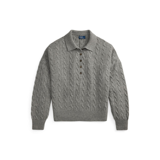 Polo Ralph Lauren Women's Sweater Polo Knitted Long Sleeve Shirt