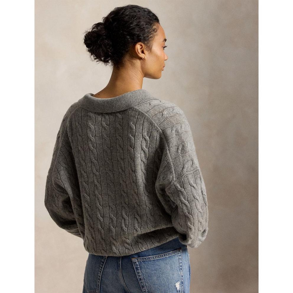 Polo Ralph Lauren Women's Sweater Polo Knitted Long Sleeve Shirt