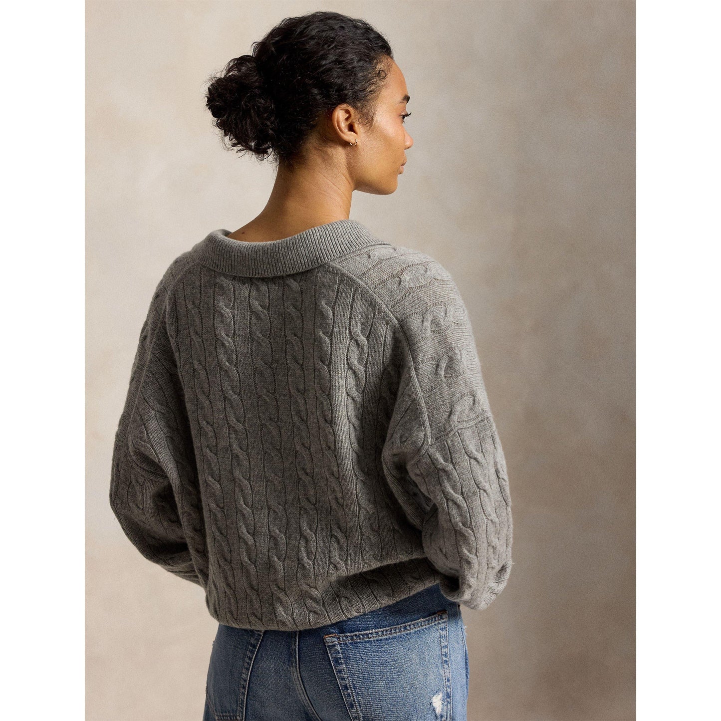 Polo Ralph Lauren Women's Sweater Polo Knitted Long Sleeve Shirt