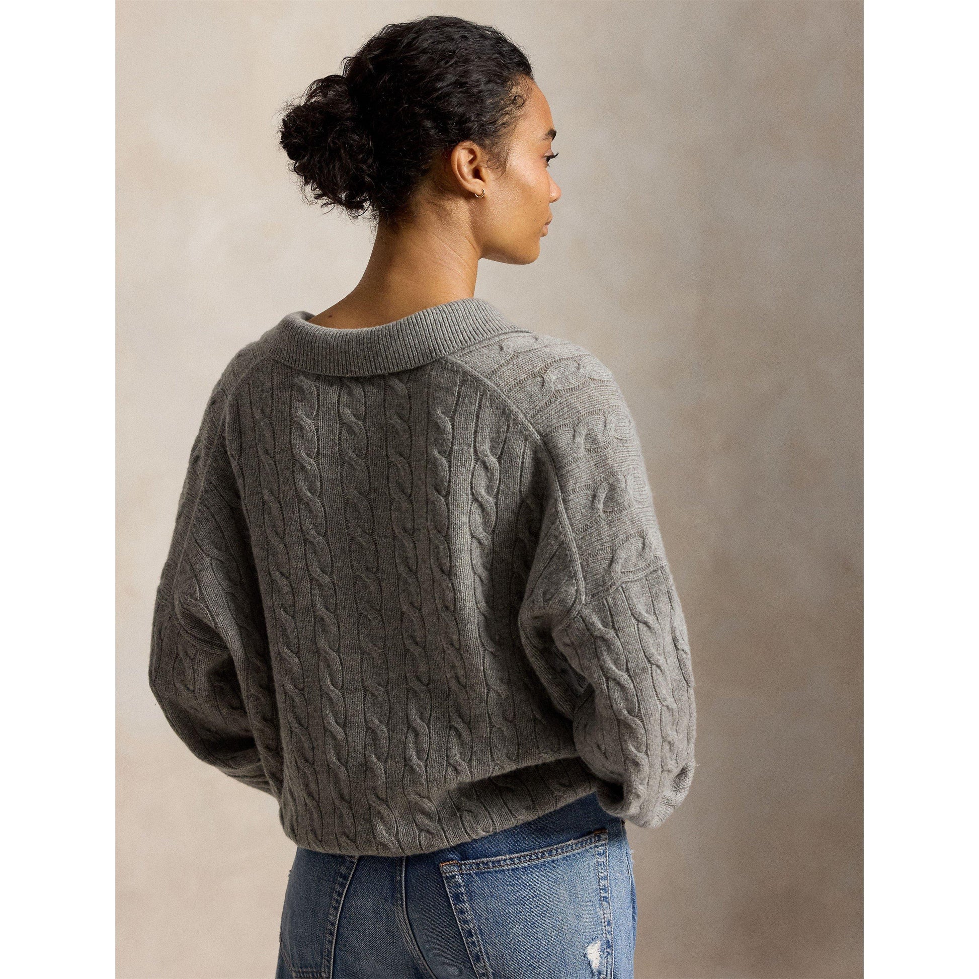 Polo Ralph Lauren Women's Sweater Polo Knitted Long Sleeve Shirt