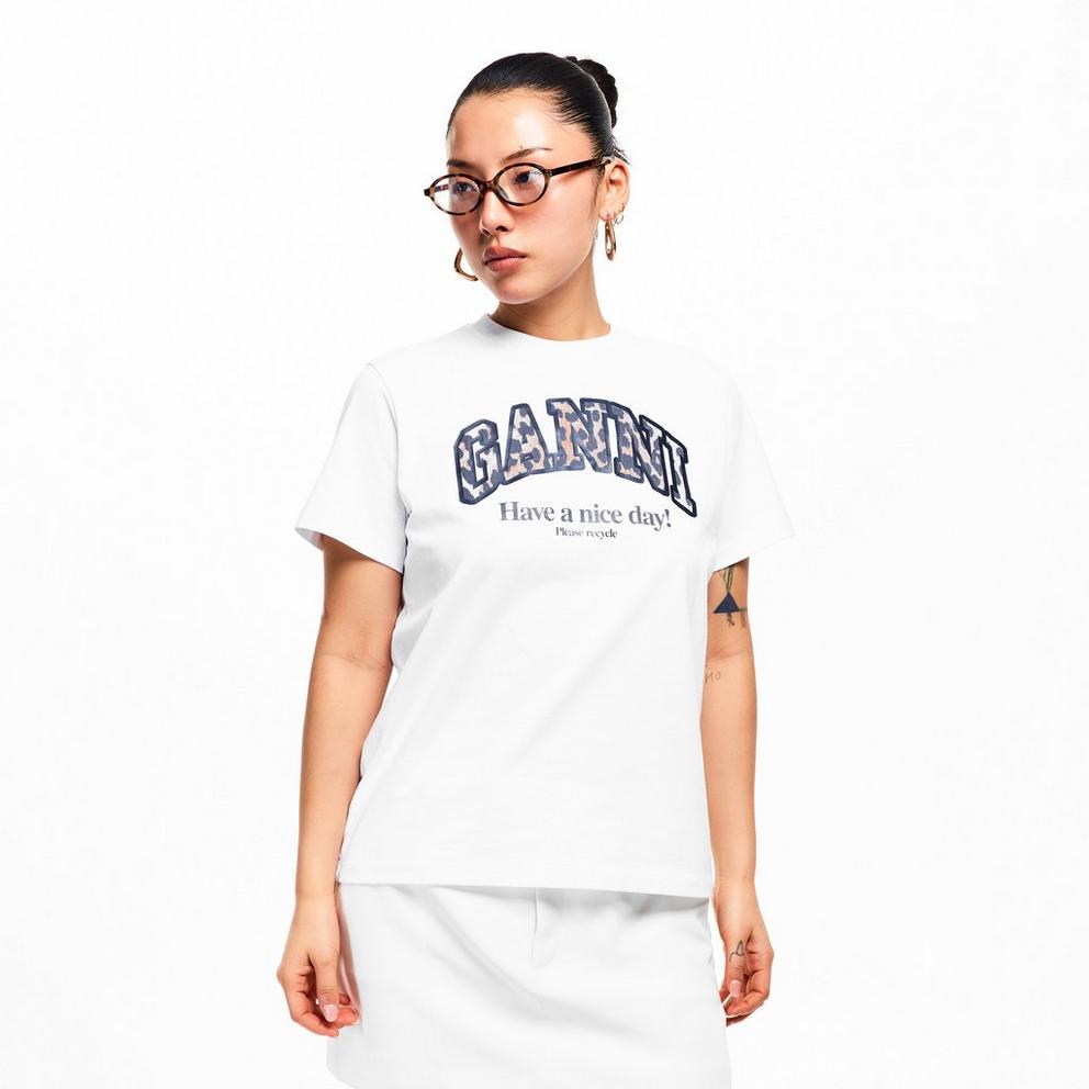 Ganni Women's Graphic Baby Tee