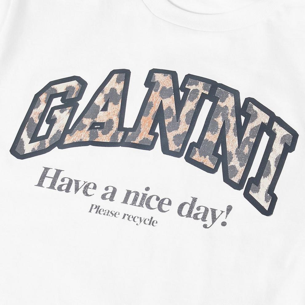 Ganni Women's Graphic Baby Tee