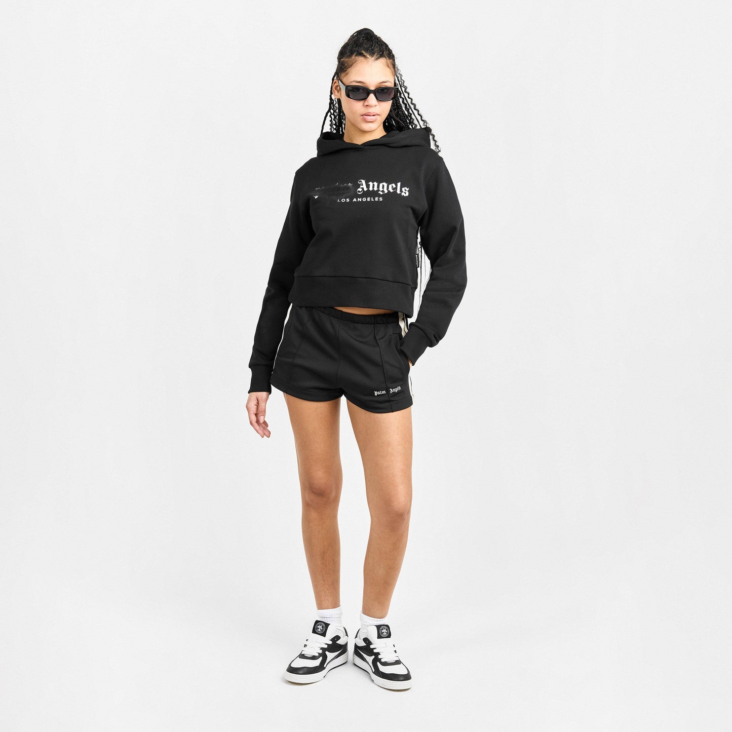 Palm Angels Women's Over the Head Cropped Hoodie