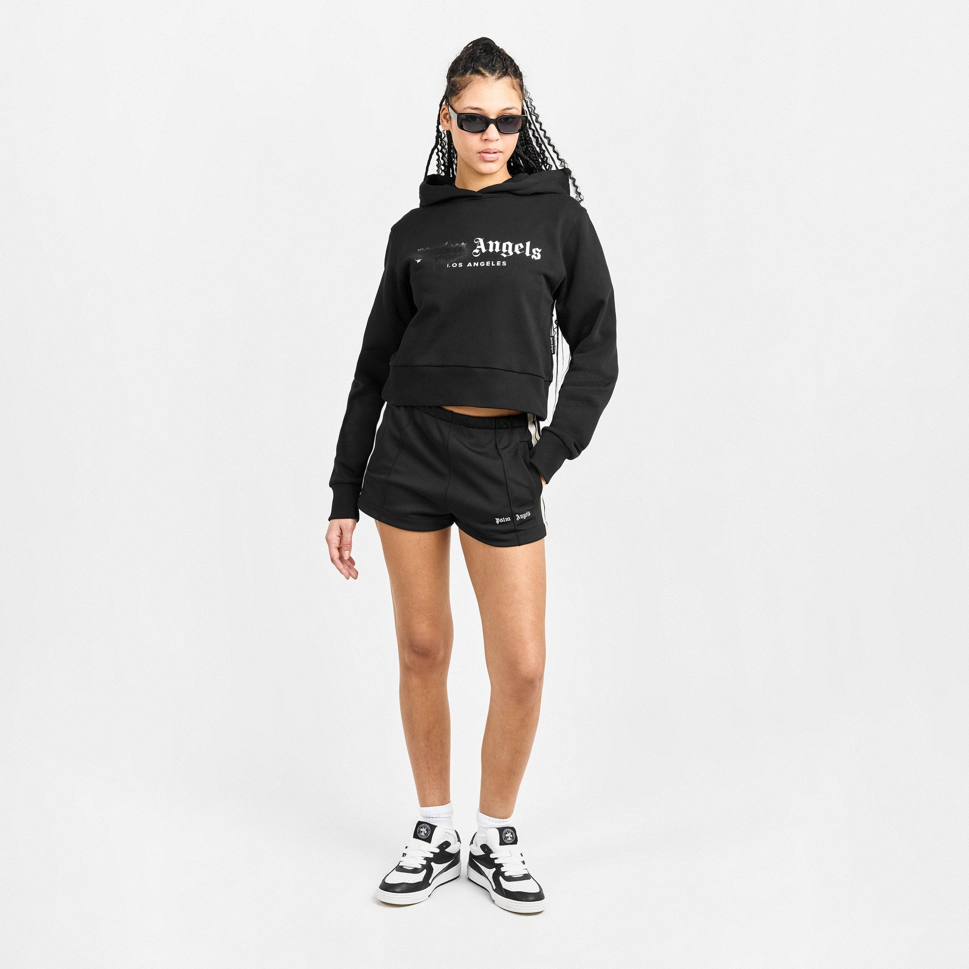 Palm Angels Women's Over the Head Cropped Hoodie