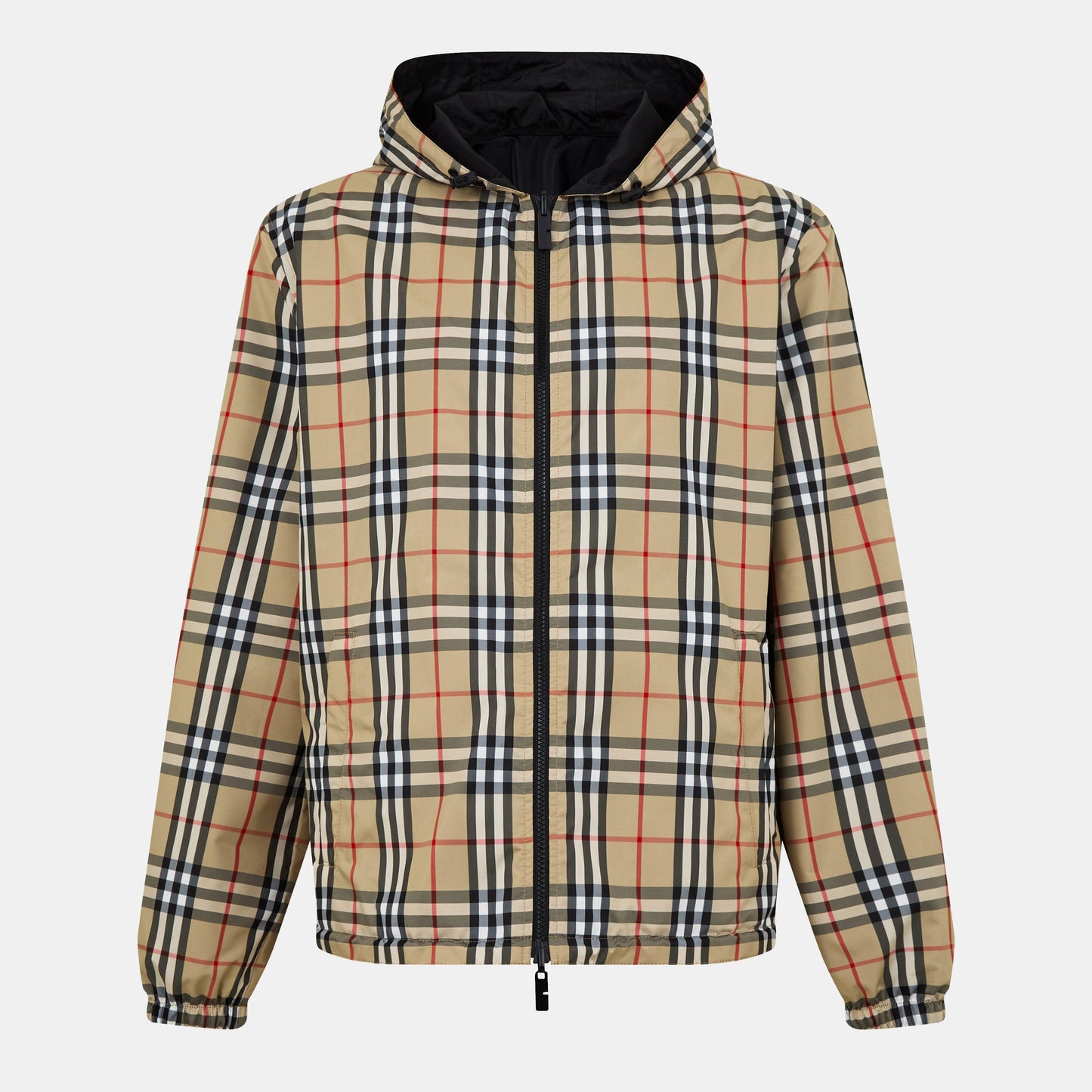Burberry Men's Reversible Check Long Sleeve Windbreaker