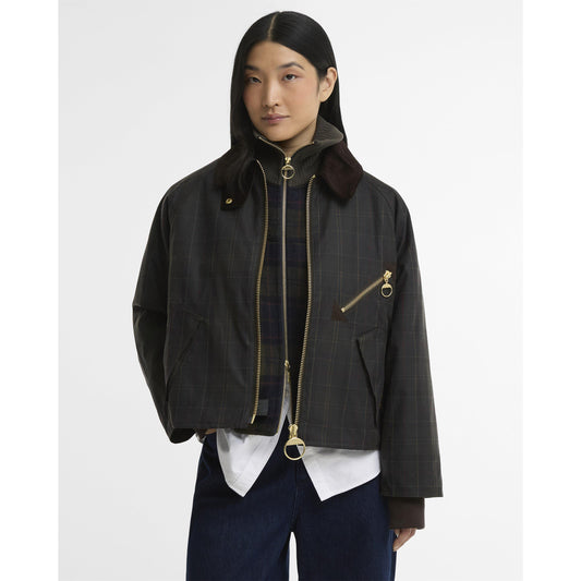 Barbour Women's Arlene Cotton Long Sleeve Full Zip Wax Jacket