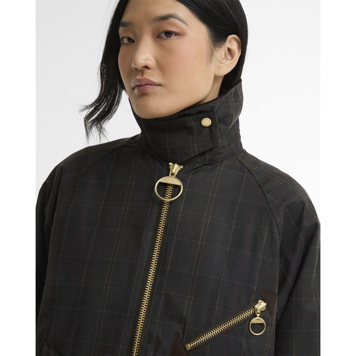 Barbour Women's Arlene Cotton Long Sleeve Full Zip Wax Jacket