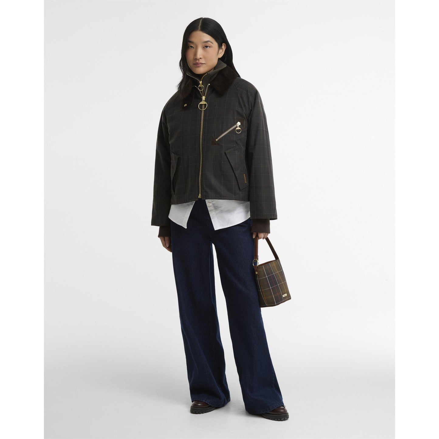 Barbour Women's Arlene Cotton Long Sleeve Full Zip Wax Jacket