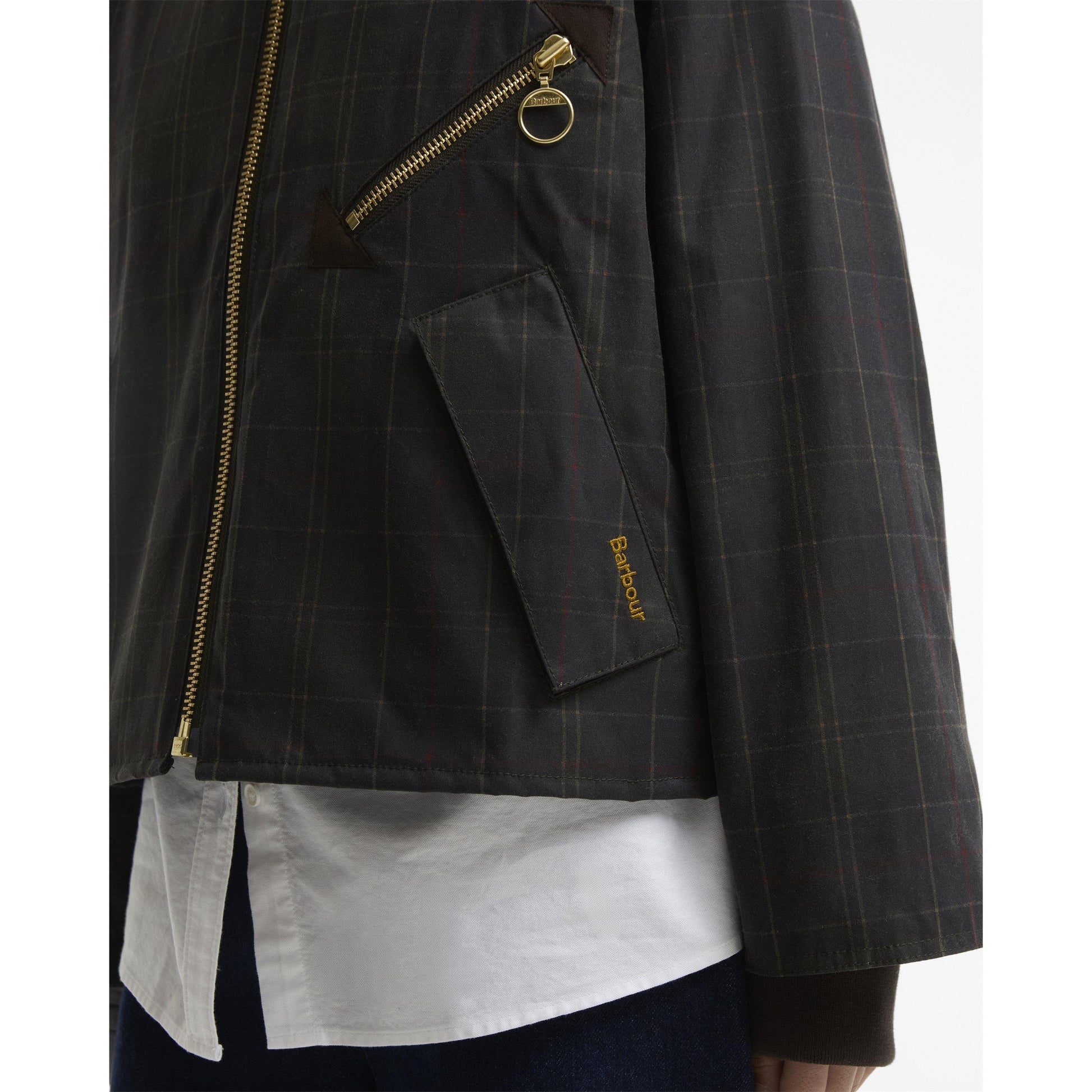 Barbour Women's Arlene Cotton Long Sleeve Full Zip Wax Jacket