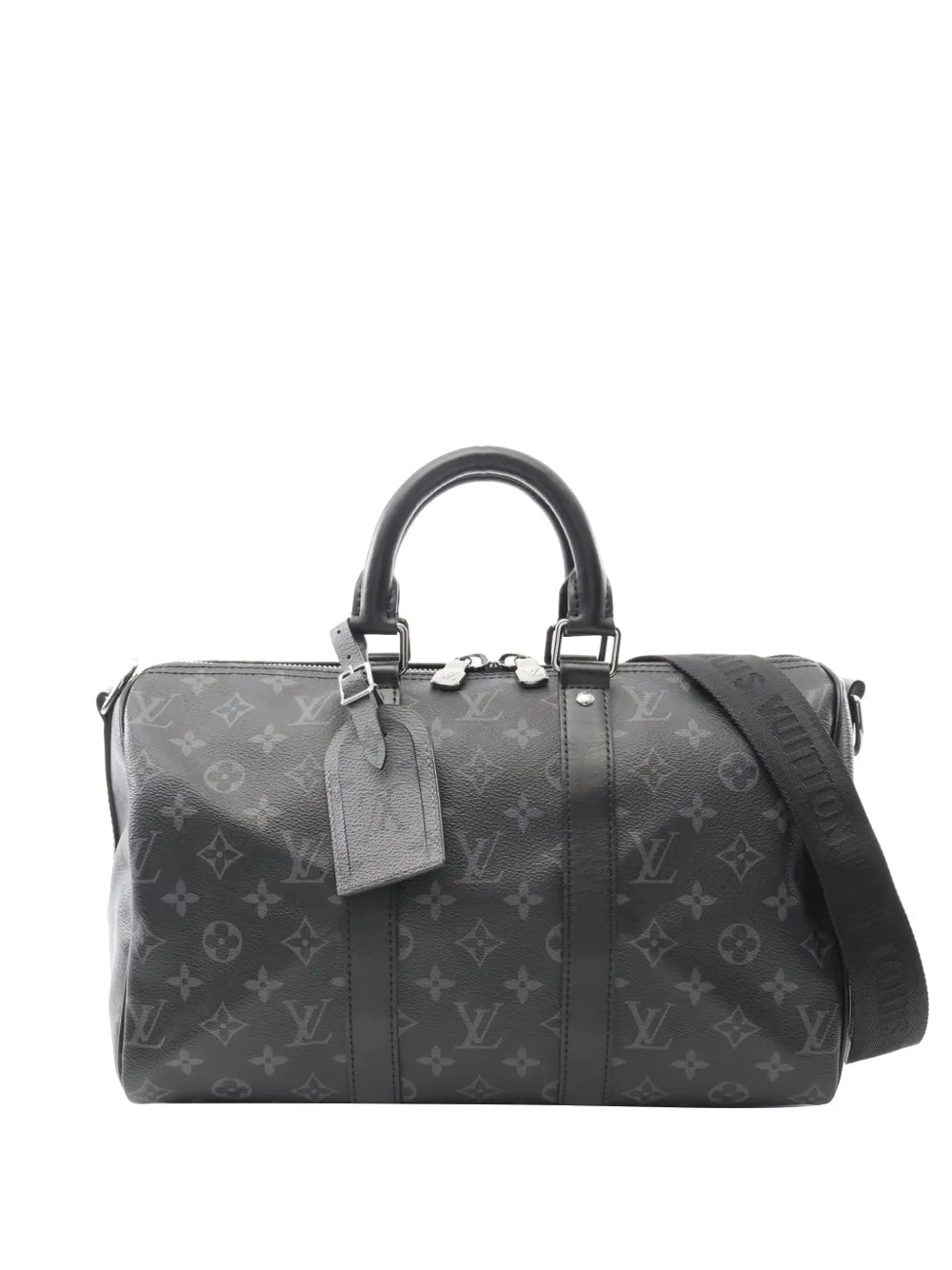 Louis Vuitton Pre-Owned 2021-2025 Monogram Eclipse Keepall Bandouliere 35 satchel