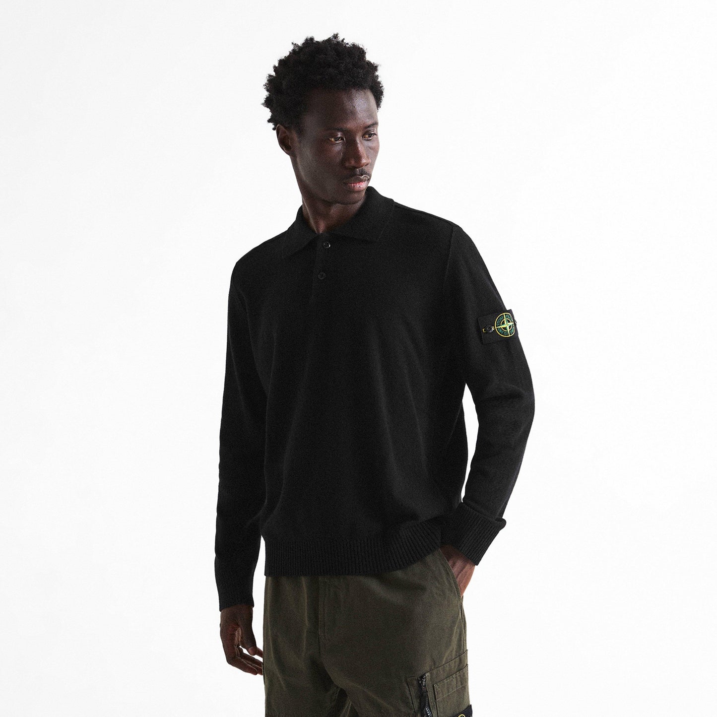 Stone Island Stone Knt LS Polo Sn64