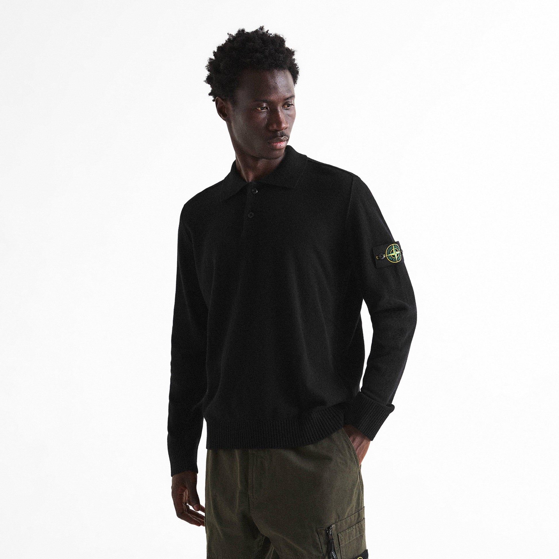 Stone Island Stone Knt LS Polo Sn64