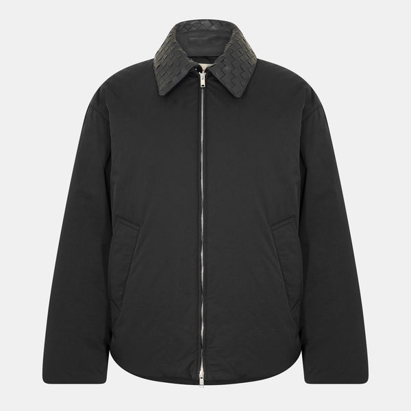 Bottega Veneta Men's Tech Hip Length Long Sleeve Medium Puffer Jacket