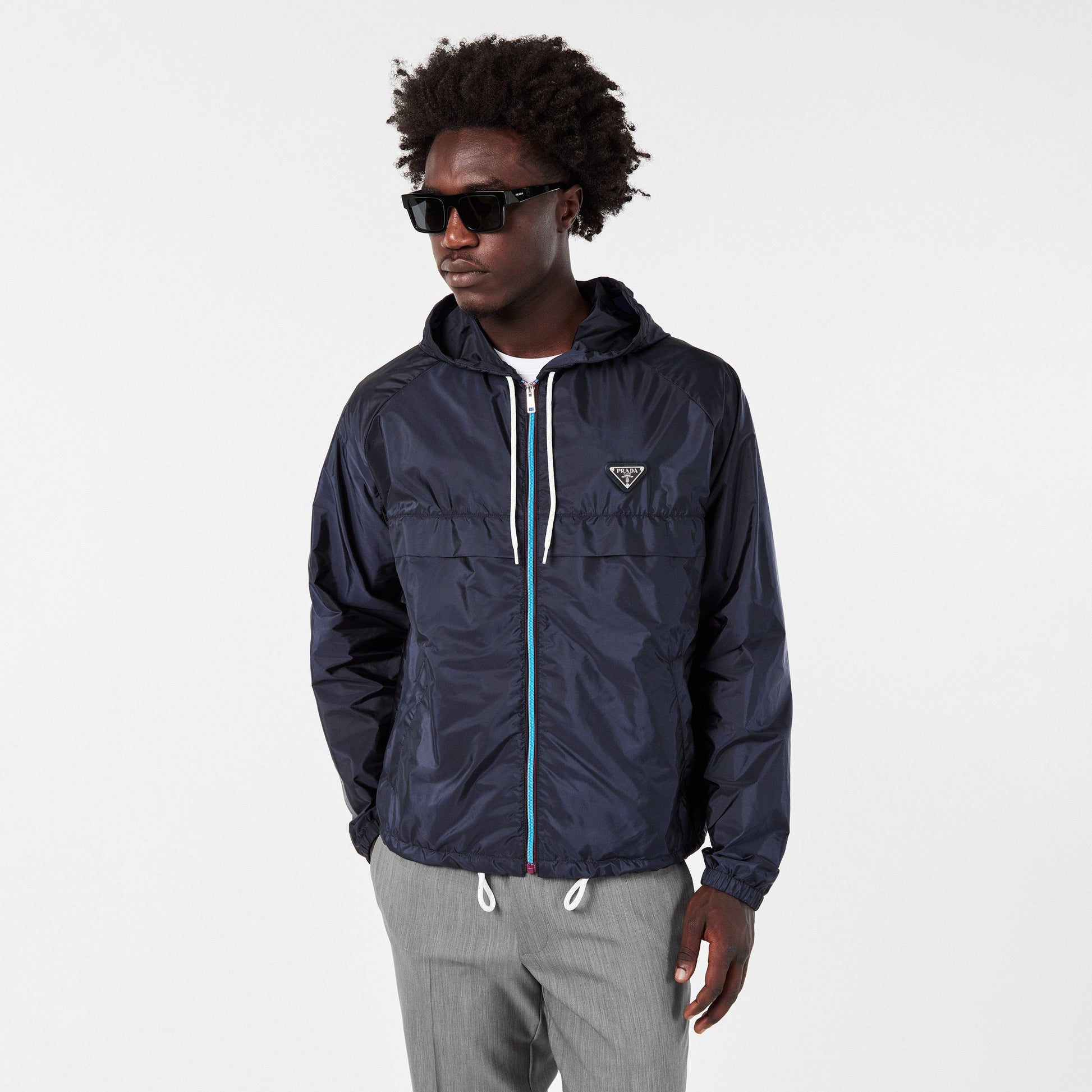 Prada Men's Water Resistant Lightweight Windbreaker