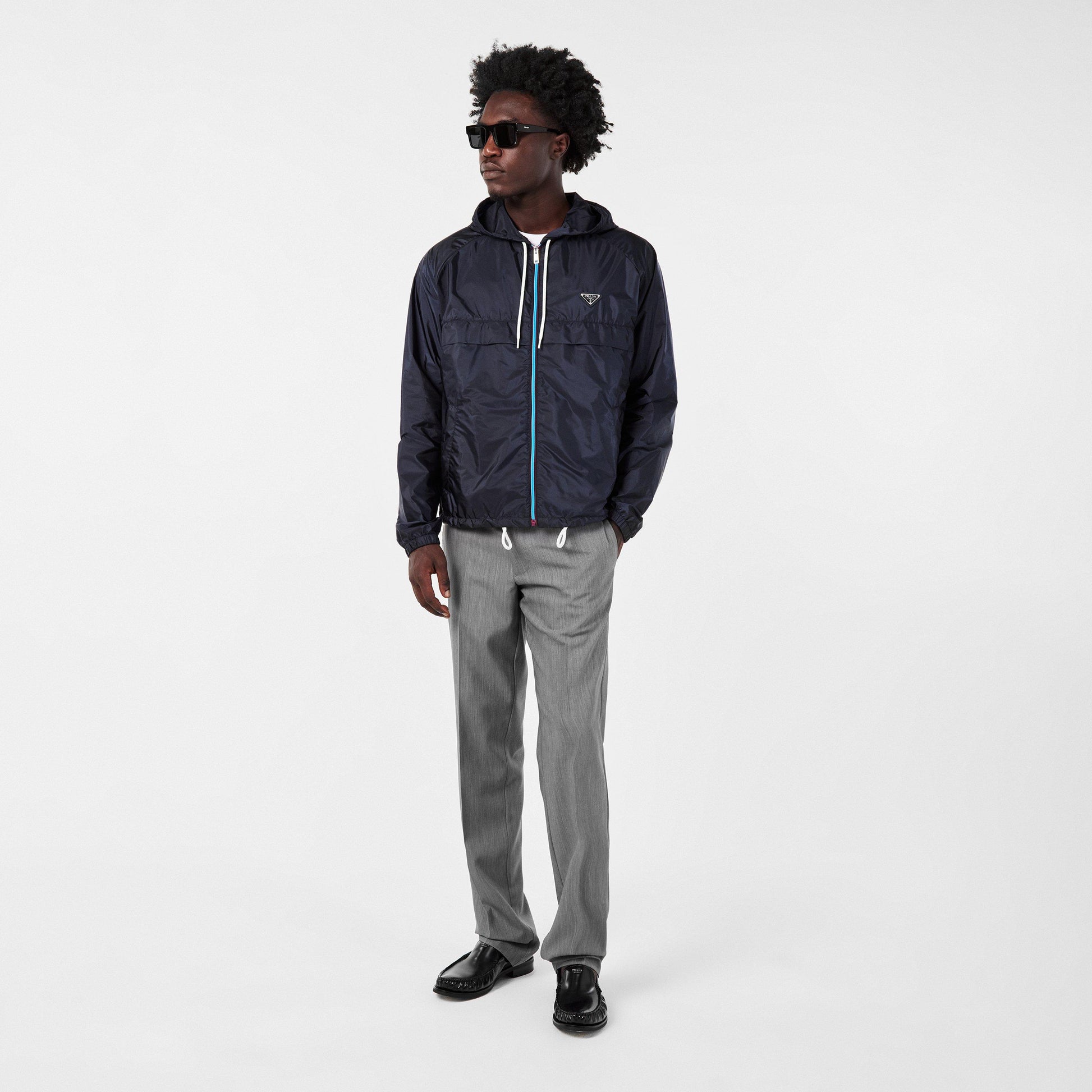 Prada Men's Water Resistant Lightweight Windbreaker