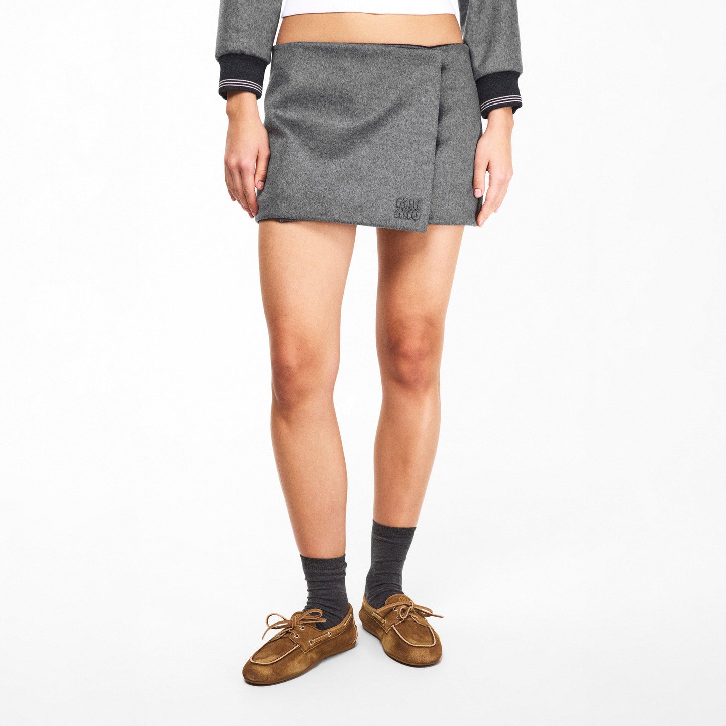 Miu Miu Women's Reversible Mini Skirt
