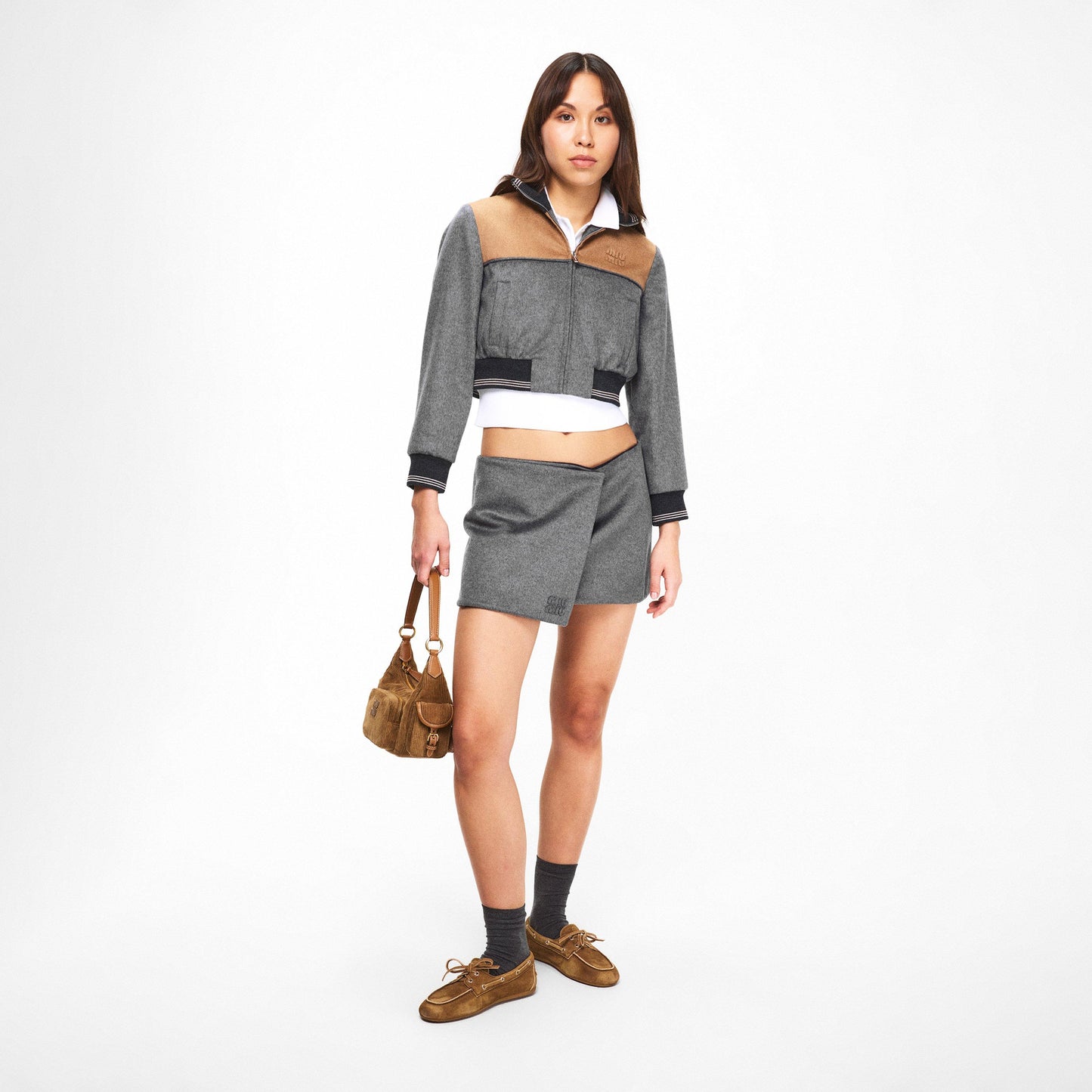 Miu Miu Women's Reversible Mini Skirt