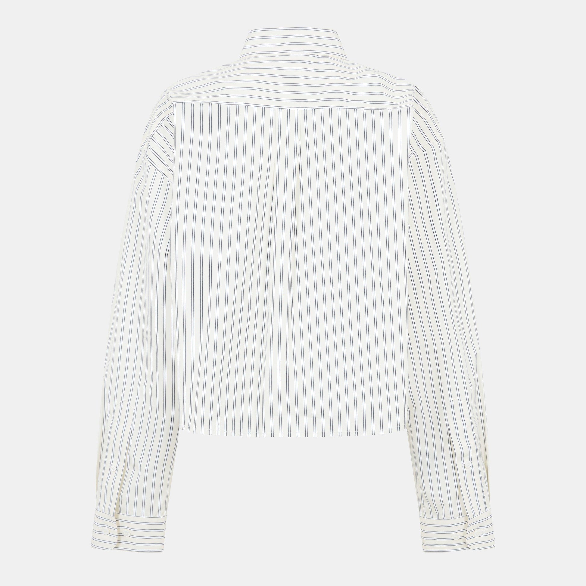 Miu Miu Womens Striped Poplin Shirt