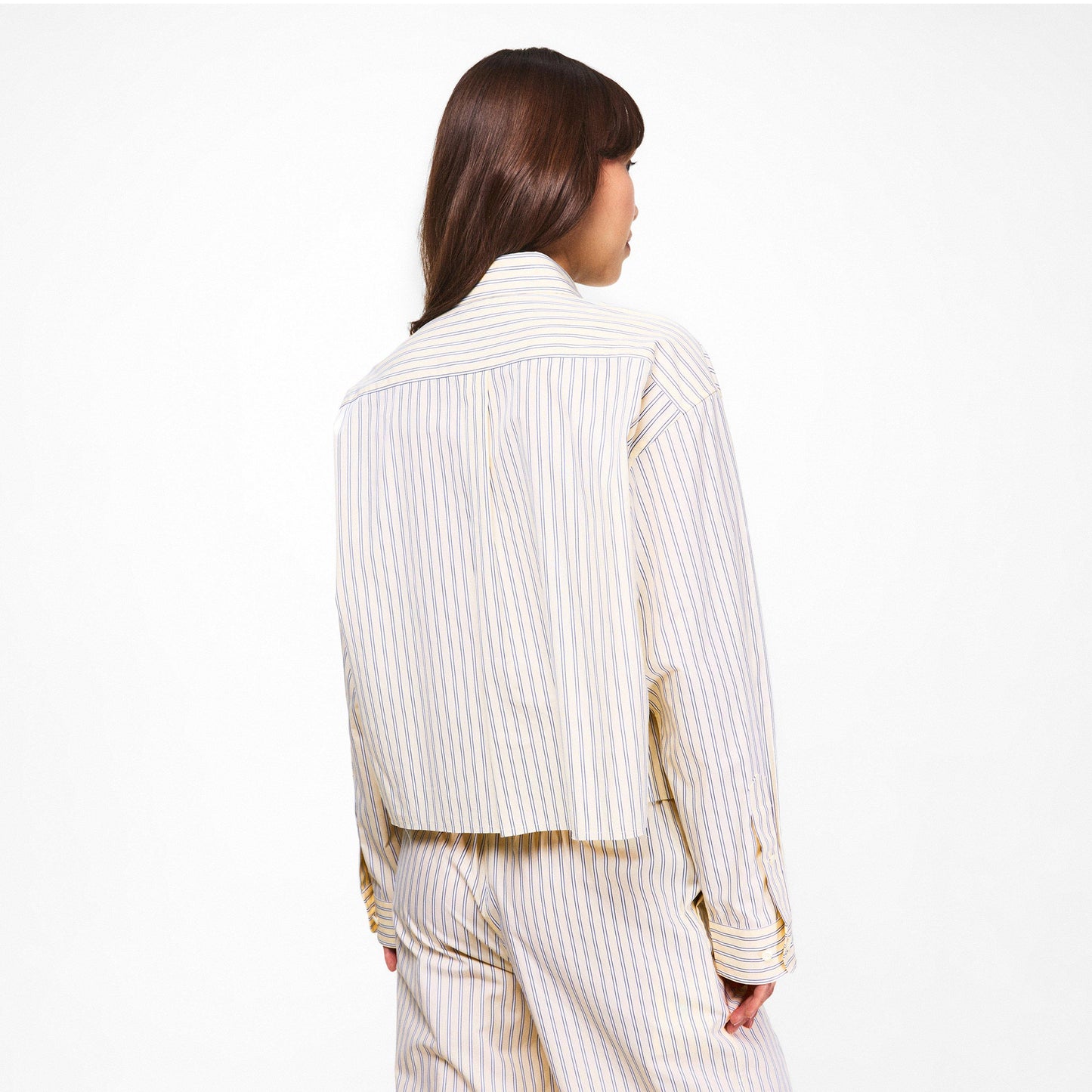 Miu Miu Womens Striped Poplin Shirt