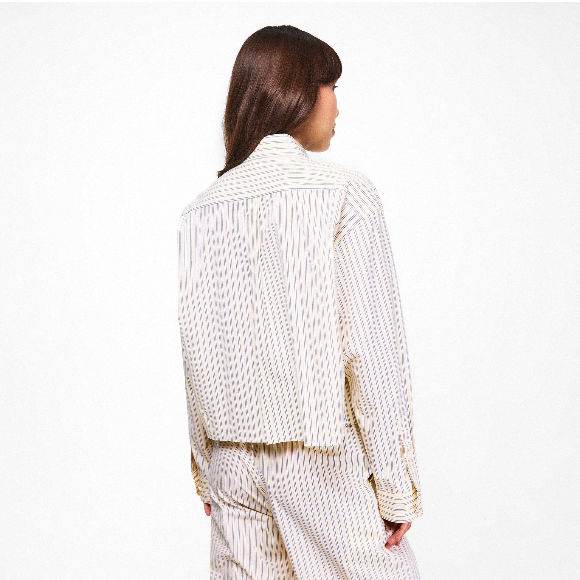 Miu Miu Womens Striped Poplin Shirt