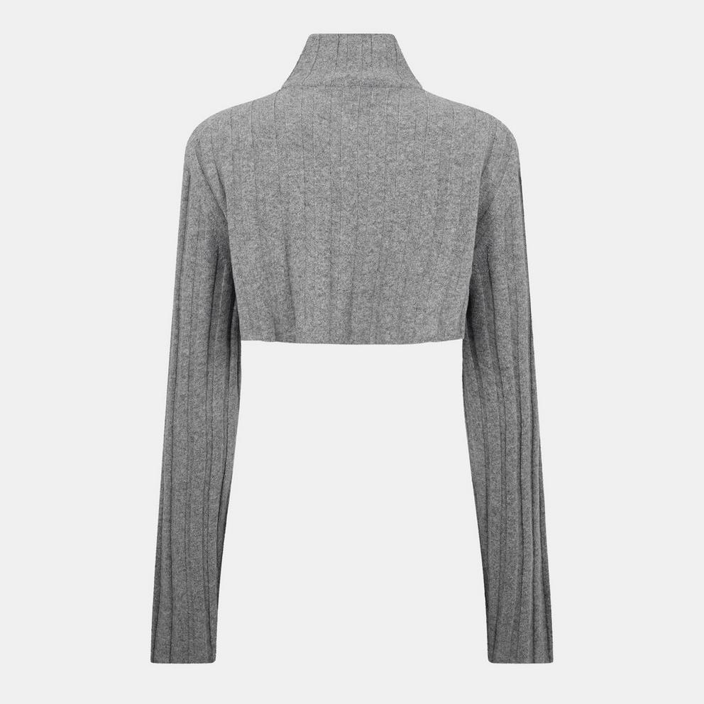Miu Miu Women's Quarter Zip Cropped Sweatshirt