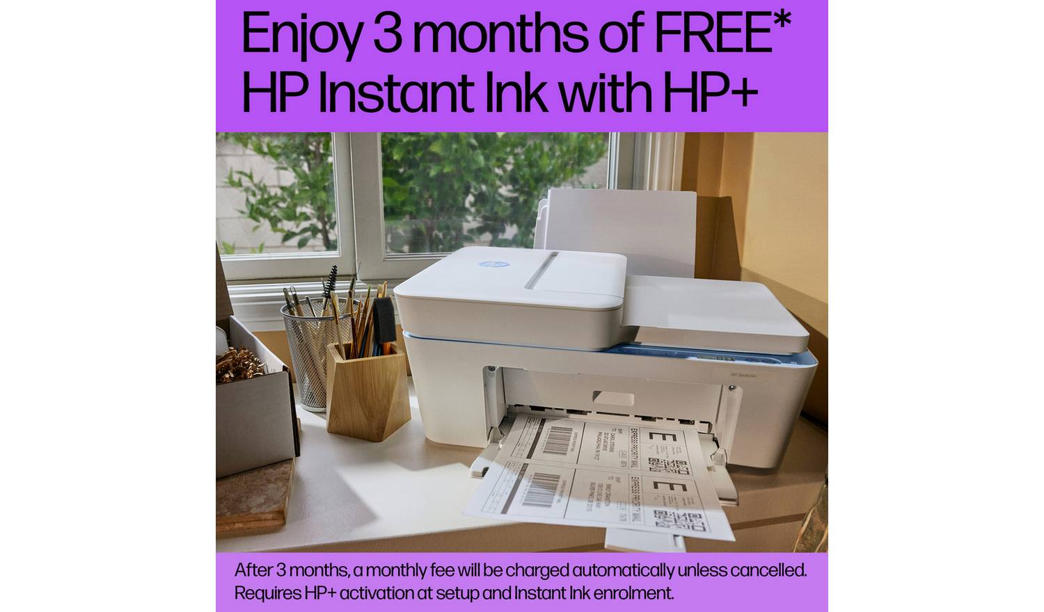 HP DeskJet 4220e AiO Wireless Printer & 3 Months Instant Ink