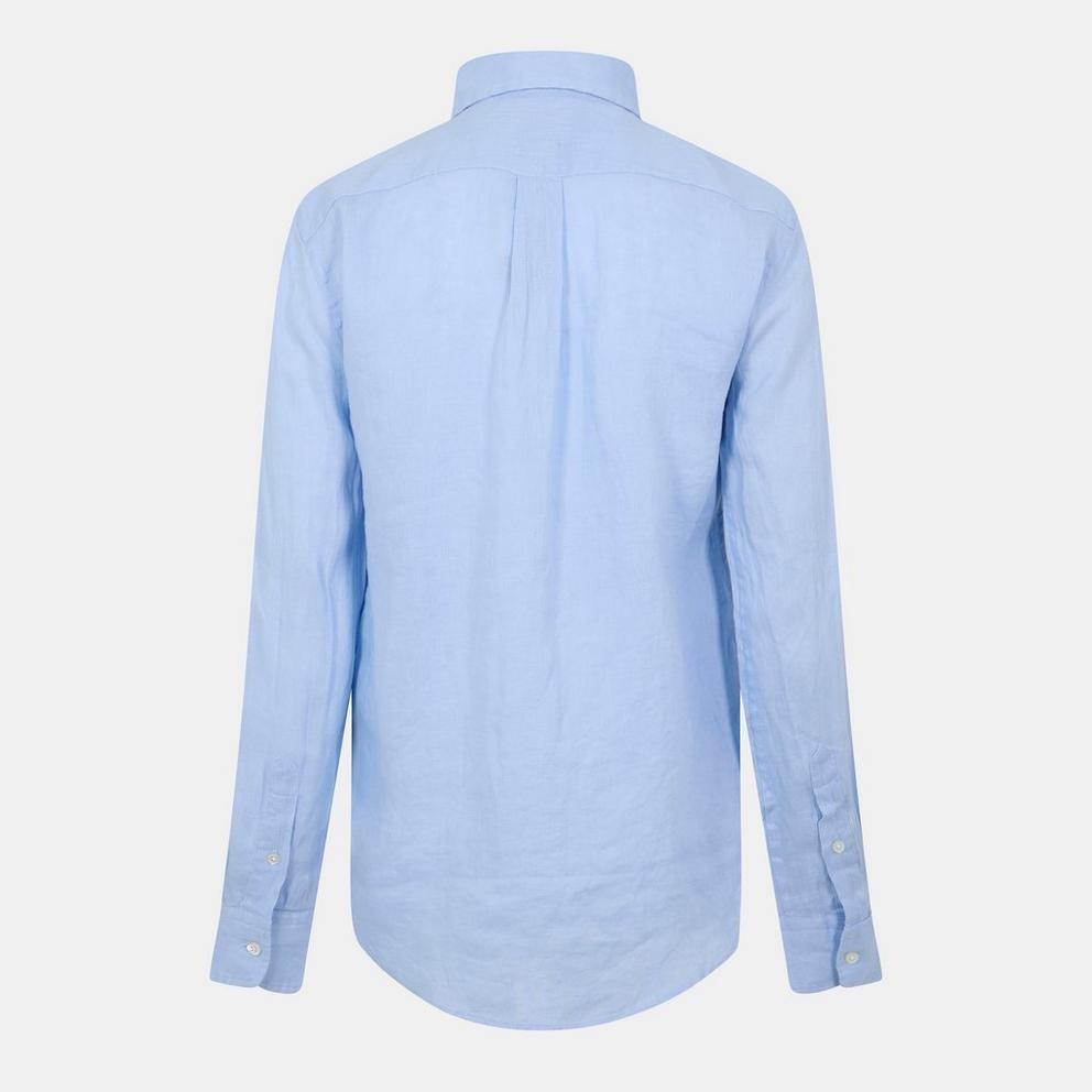 Women's Linen Long-Sleeve Plain Shirt