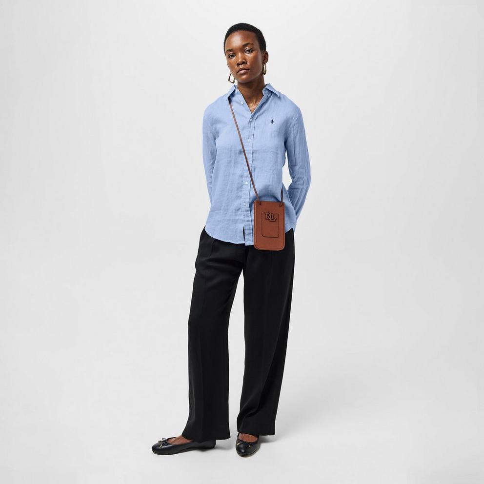 Women's Linen Long-Sleeve Plain Shirt