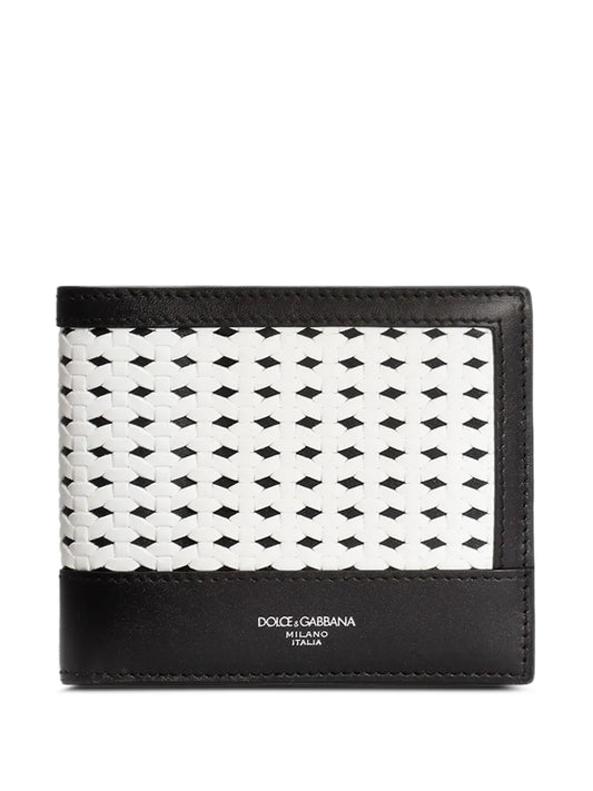 Dolce & Gabbana bi-fold woven wallet